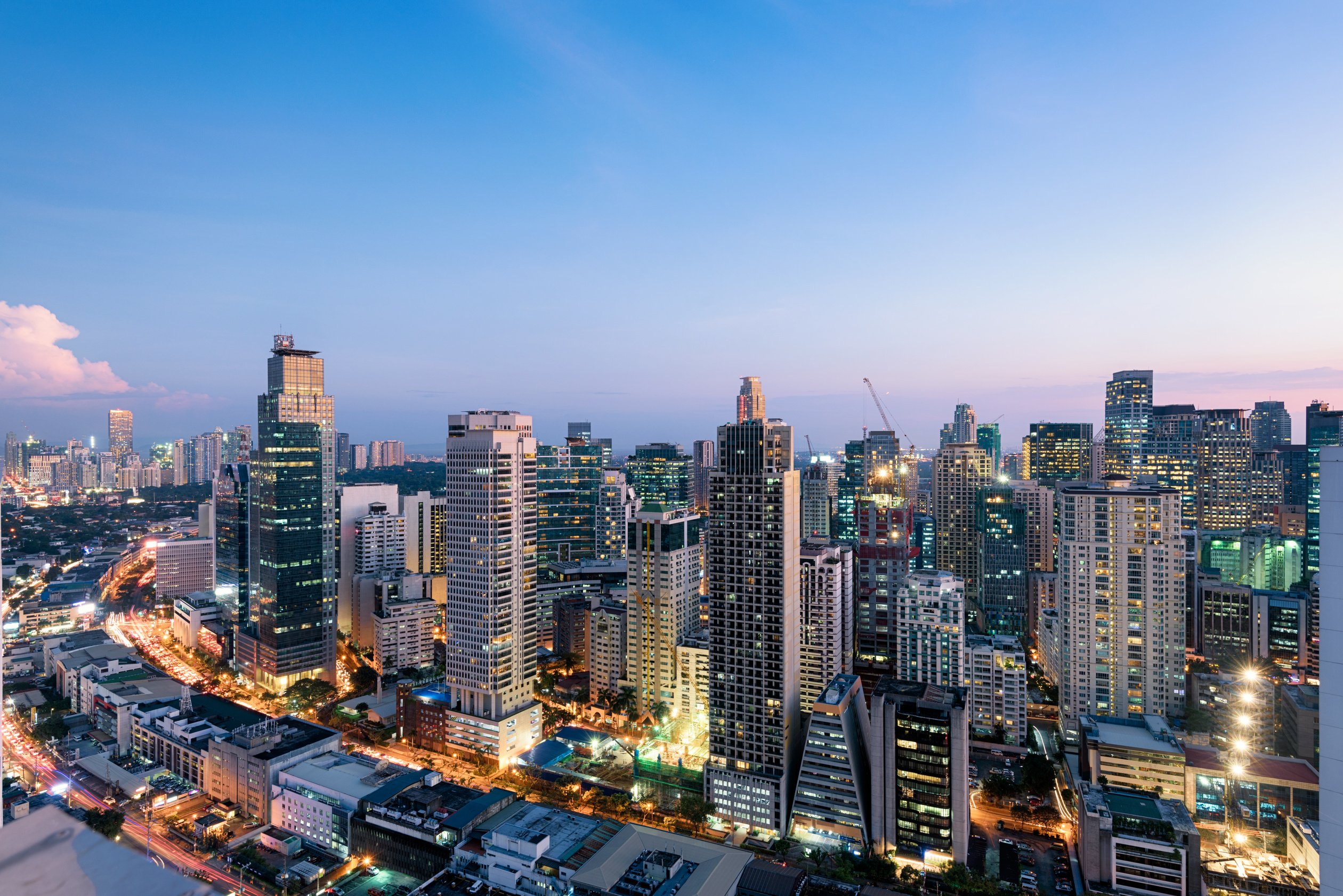 Manila Skyline, Philippines.